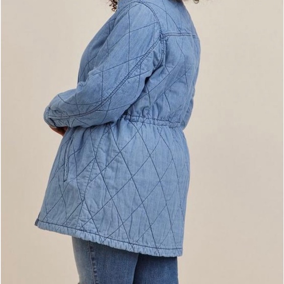 Denim quilted jacket - Picture 2 of 7